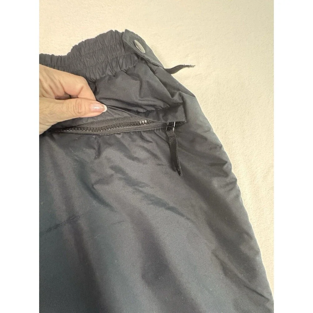 Obermeyer Size Large Tundra Mens Insulated Ski Snow Pants Full Side Zip Black